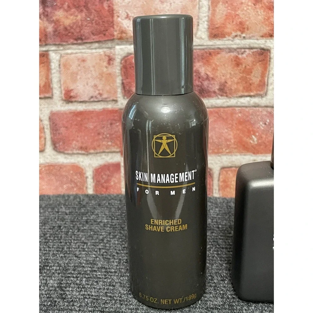 Skin Management‎ For Men Enriched Shave Cream 6.75 oz & Toner 3pc Grooming Set